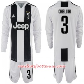 Maillot/Tenue Juventus Giorgio Chiellini 3 Enfant Domicile 2018/2019 Manche Longue